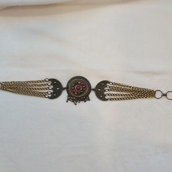 Womens ? Gorgeous Vintage Bohemian Multi Colored Intricately Detailed Belt ? main image 6